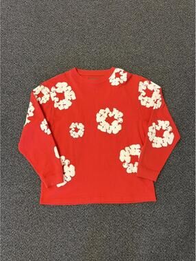 Denim Tears Wreath Crewneck Red